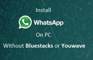 install whatsapp without bluestacks on pc