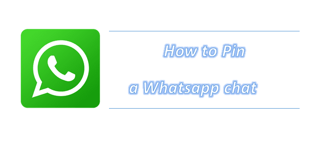 Pin whatsapp chat