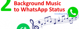 Add background audio song to whatsapp status