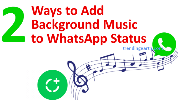 Add background audio song to whatsapp status